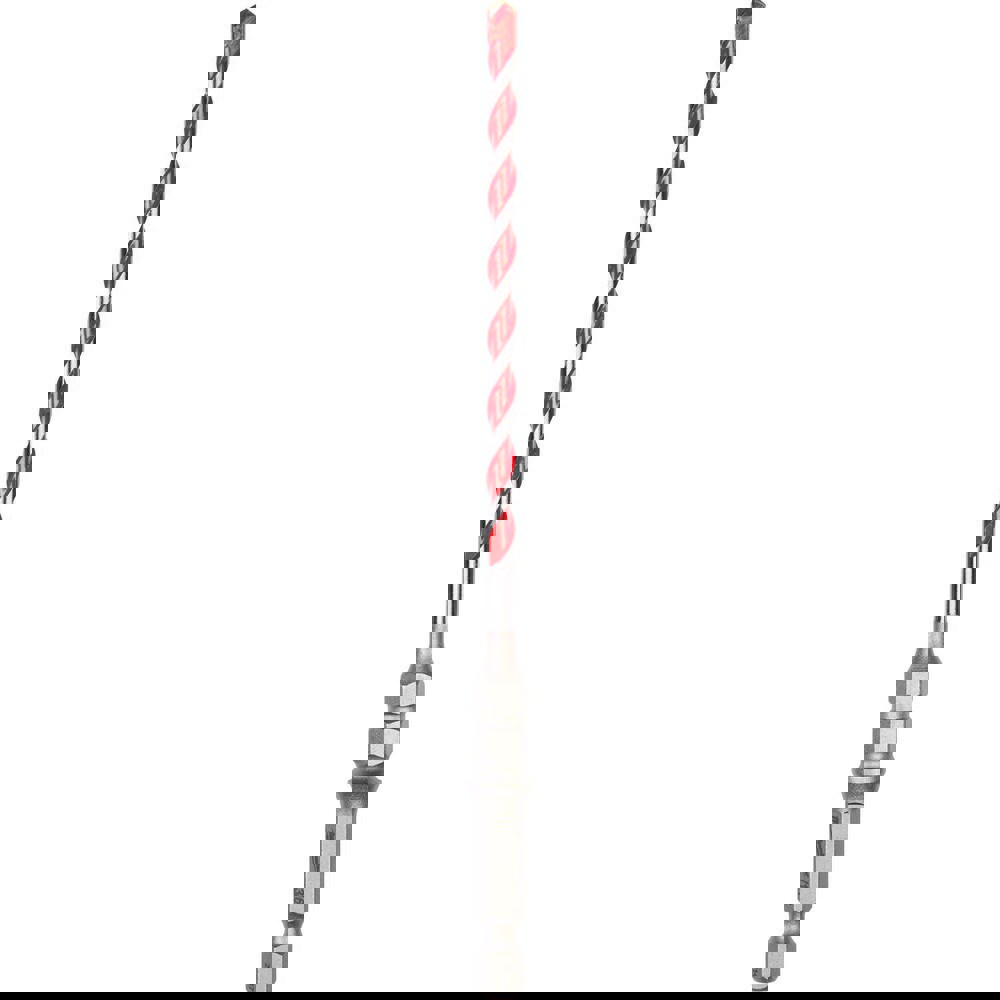 Rotary Drill/Hammer Drill Bits; Drill Bit Size (Inch): 3/16 ; Shank Type: Hex Shank ; Drill Bit Material: Carbide ; Shank Diameter (Inch): 1/4 ; Overall Length (Inch): 6 ; Includes: (1) 3/16
